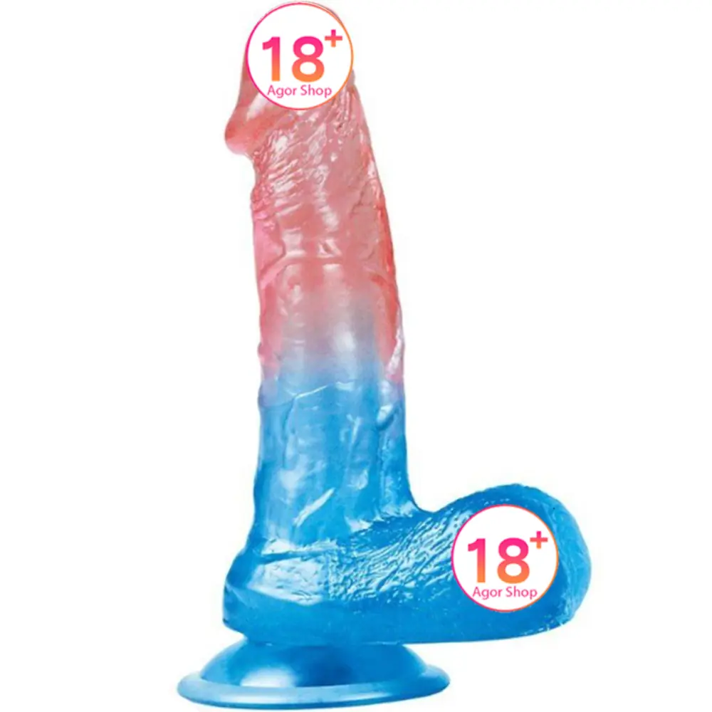Lovetoy Dazzle Studs dildo 19 cm zakrivljen realistički penis