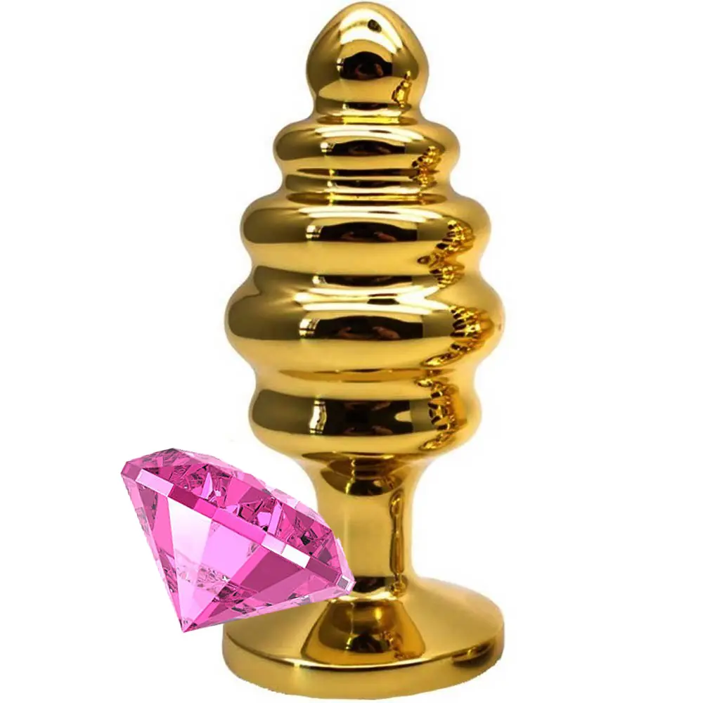 Dolce Piccante Small Boy zlatni analni plug sa vratom