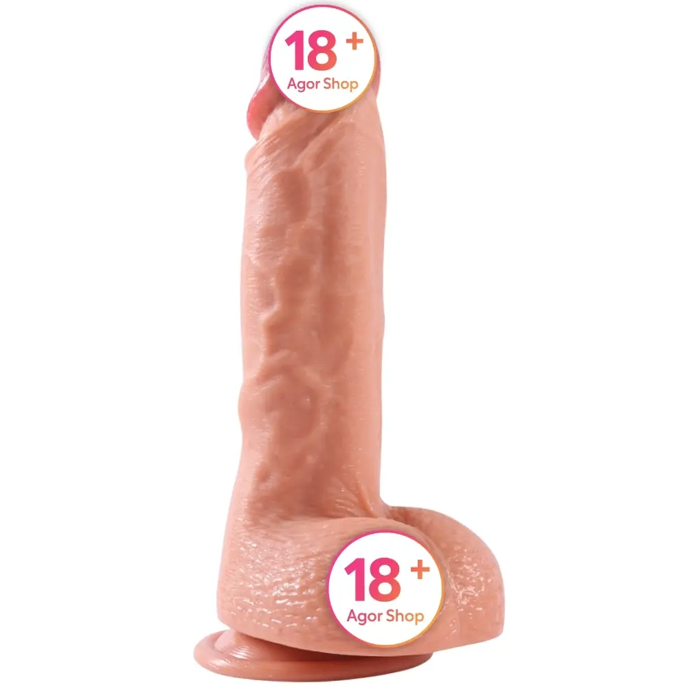 Shequ Dildo Series Ercules Natural Dvo-slojni Realistički Penis