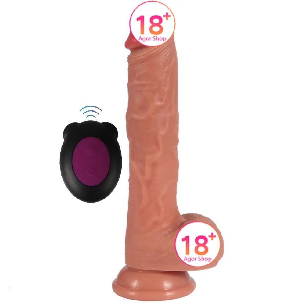 Shequ Harlan Telescopski Dildo Sa Pomjeranjem Naprijed-Nazad Realistični Penis SQ-T10015