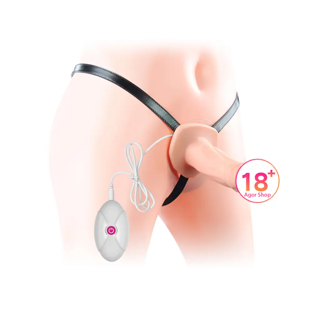 Lovetoy Vibrirajući Uniseks Prazan Remen na Penis 19 cm LV3002