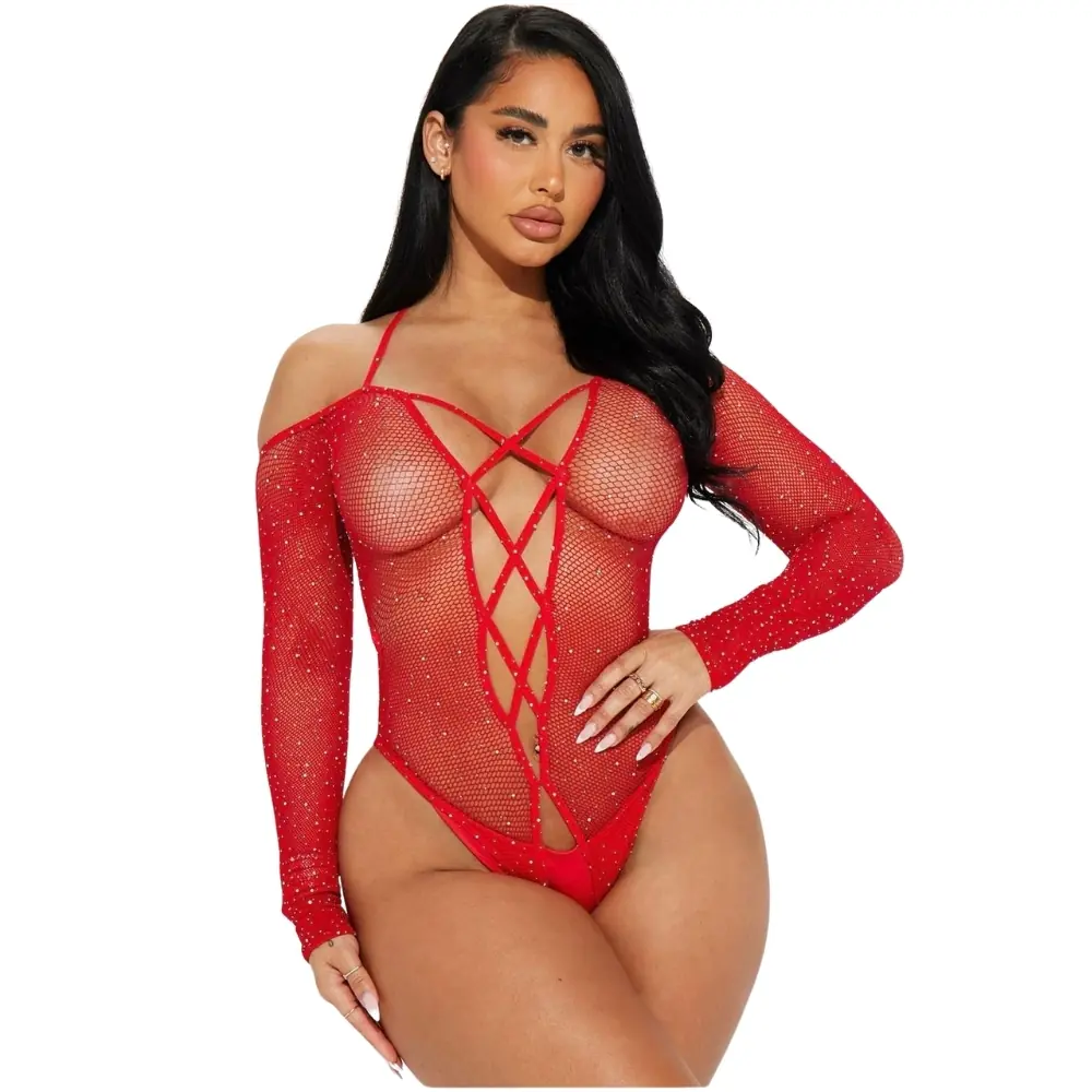 Agor Erotica Wear – specijalni dizajn sa kamenjem fantazijska cijela čarapa
