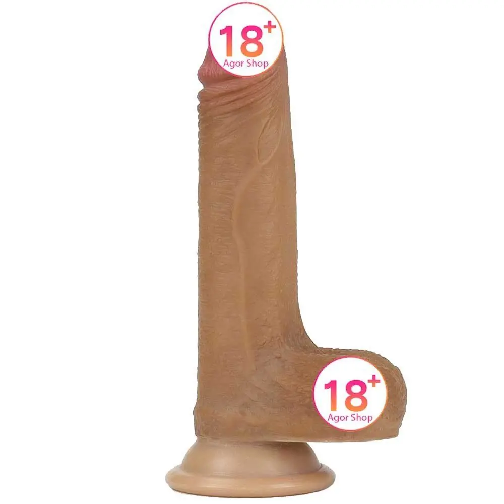 Dildo Series dvojnog sloja realistički penis u stvarnoj kožnoj teksturi