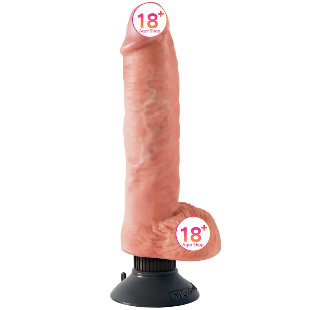 Pipedream King Cock 10-inčni Vibrirajući Penis s Kuglicama