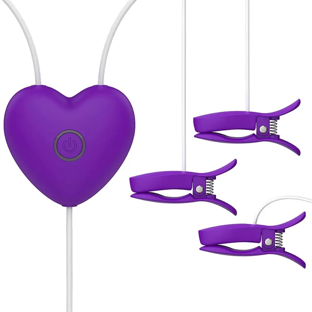 Agor S-Hande Heart Throb Vibrator s klipom za vaginu i grudi