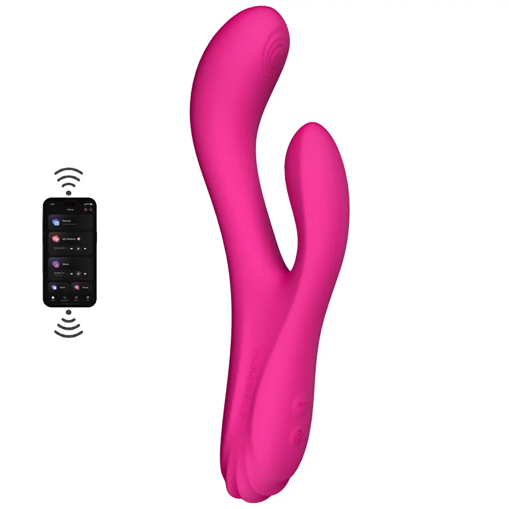 Lovense Osci 3 aplikacijski kontrolisani oscilirajući zagrijavajući zečiji vibrator