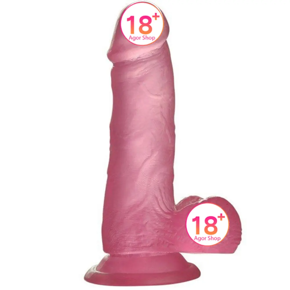 Lovetoy Jelly Studs Pink dildo mali 15 cm