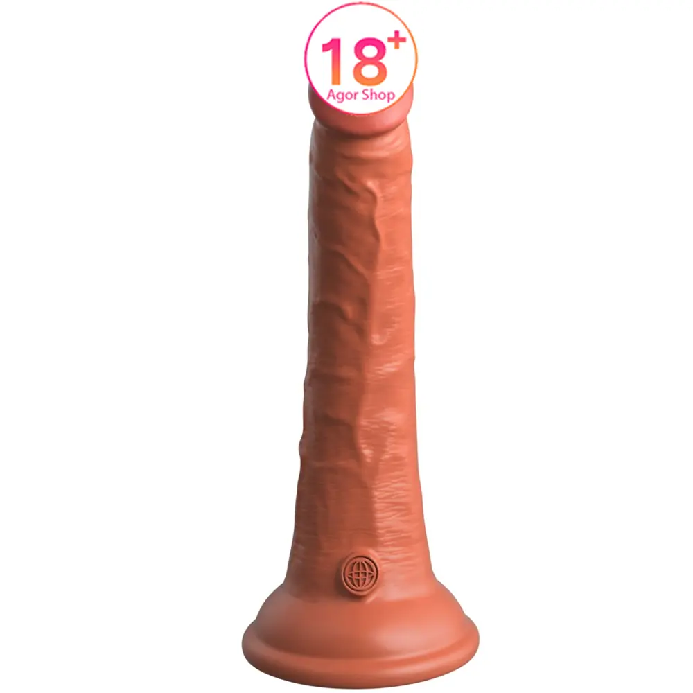 Pipedream King Cock Elite 7 Inč Dual Density Silikon Kok Realistički Penis – Braon
