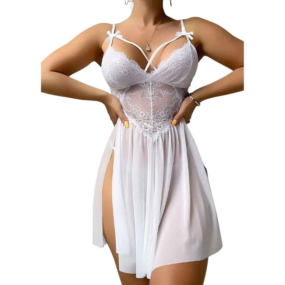 Nightlight Agor Fantasy Wear čipkasti tulski prozirni fantazijski noćni odijelo