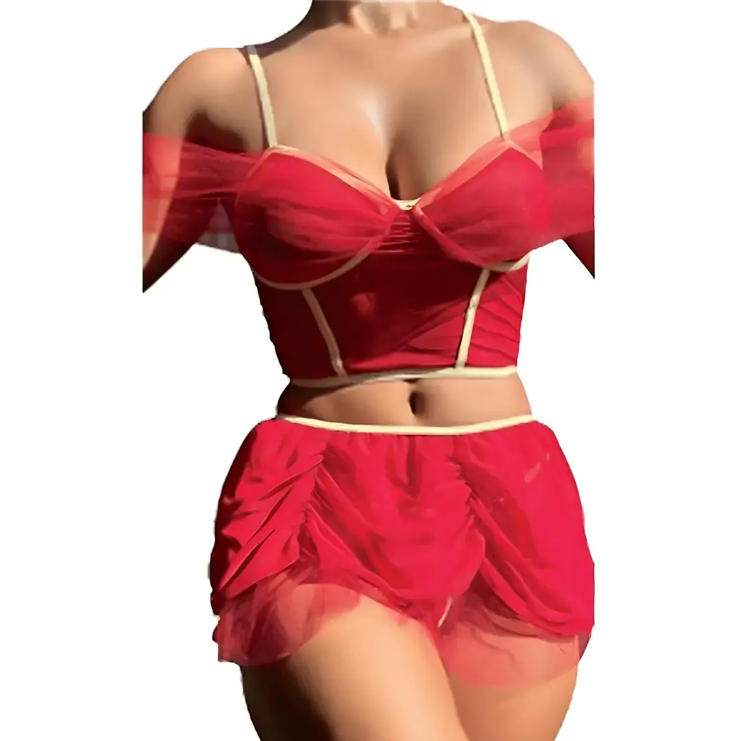 Dreams Agor Fantasy Wear Crveni tulski detalj noćni kombinezon