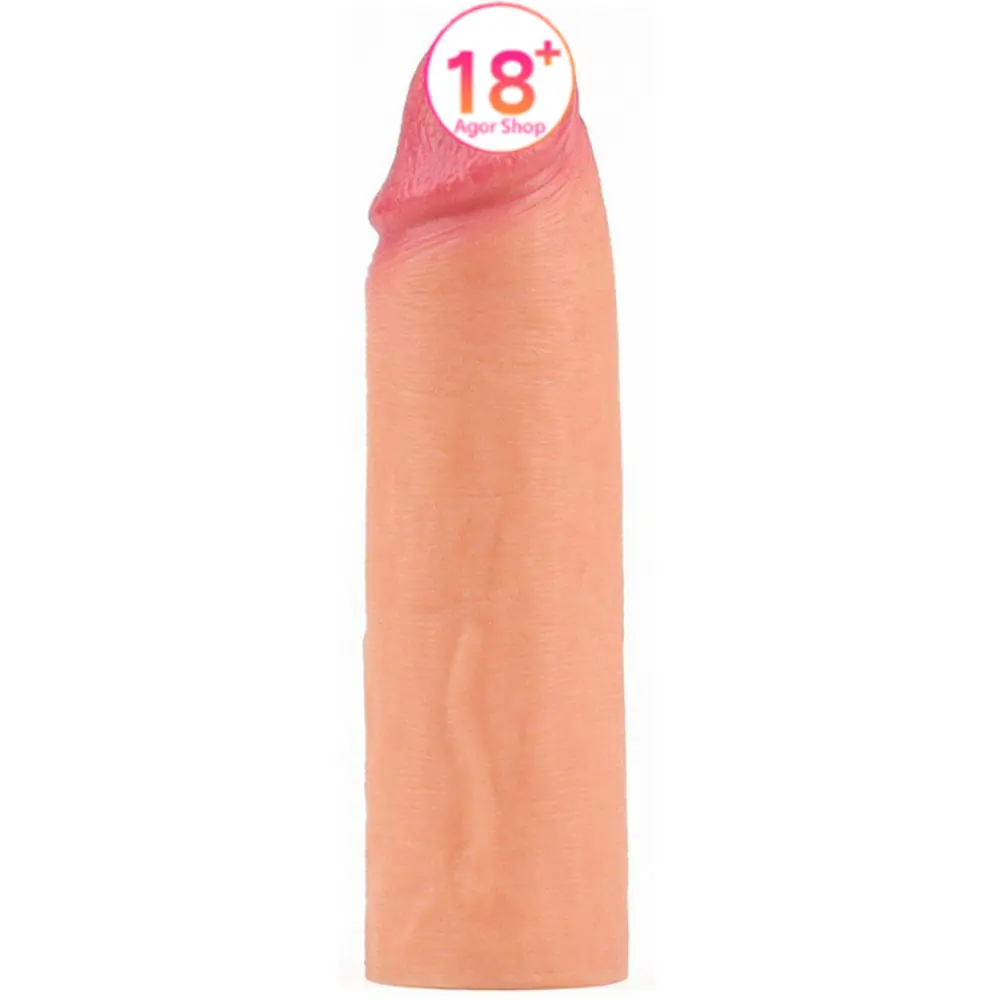 Lovetoy Nature Extender platin silikon pravi tekstura penis rukavica