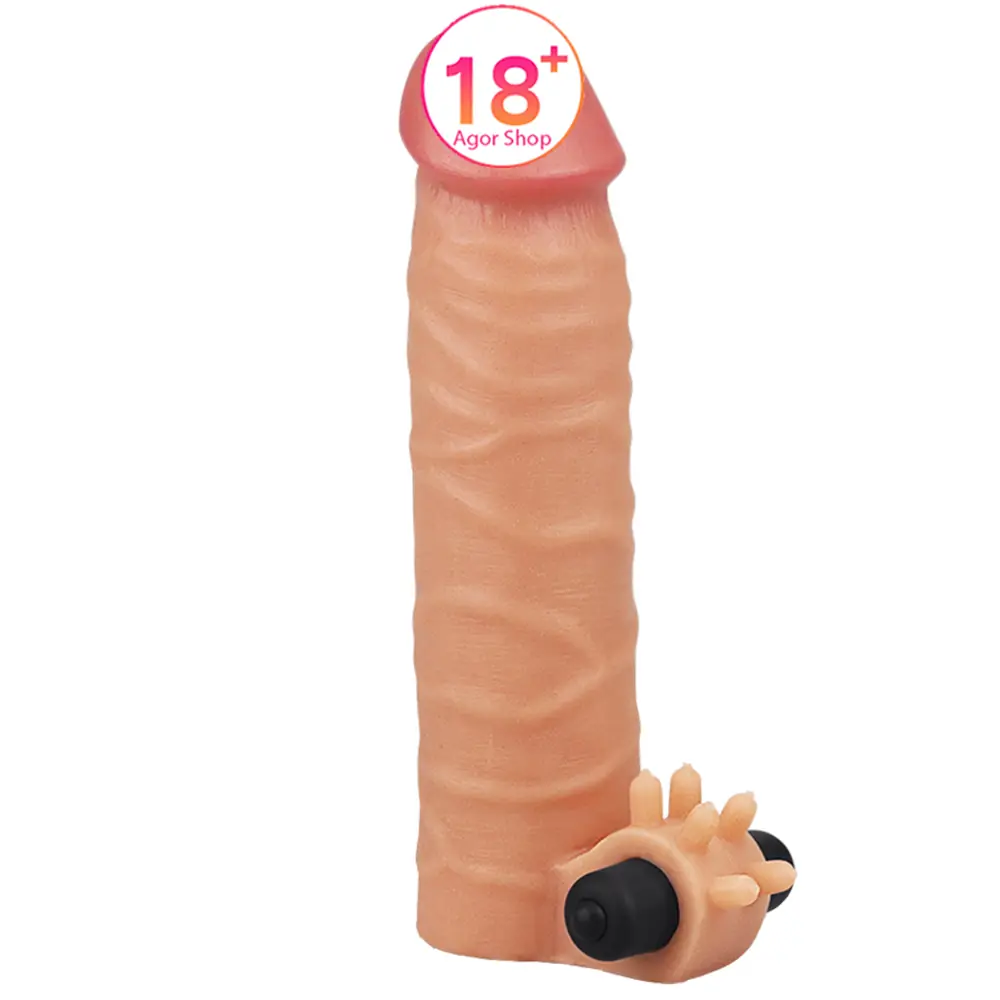 Lovetoy Nature Produživač Prirodna Mesnata Tekstura Vibrirajući Premaz za Penis