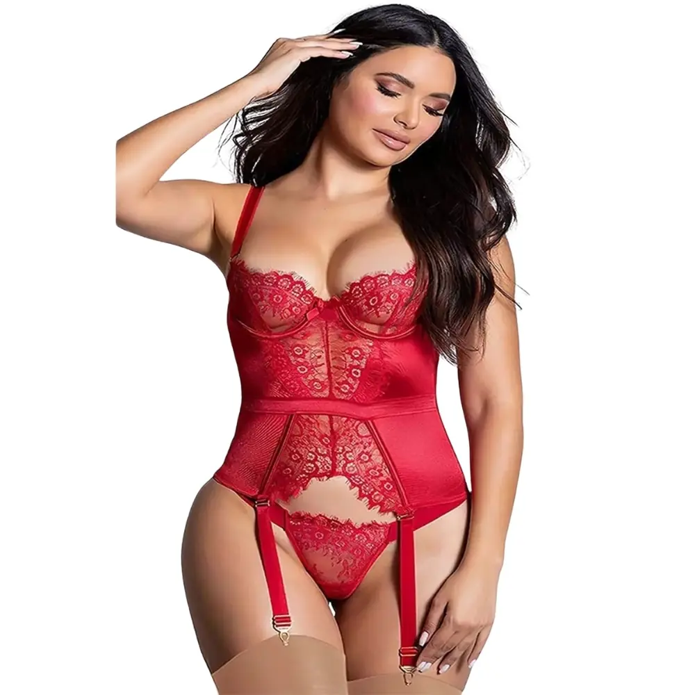 Agor Fantasy Wear Lingerie Dreams danteli jartijer set