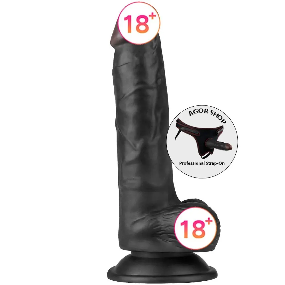 Lovetoy Easy Strapon 19 cm crni strapon sa pojasom