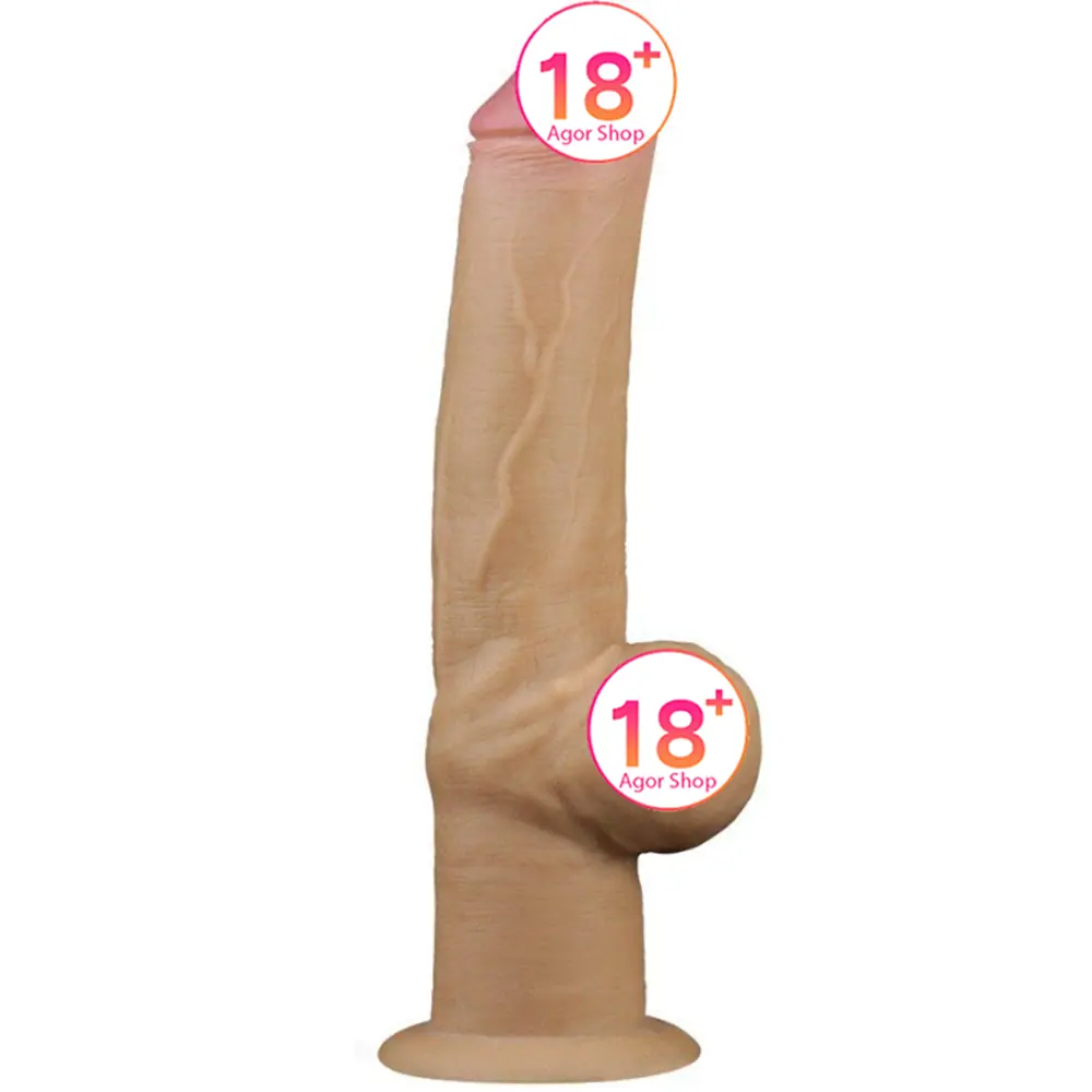 Lovetoy Drška Penis 12'' Dvostruki Sloj Veliki Realistični Penis LV411033