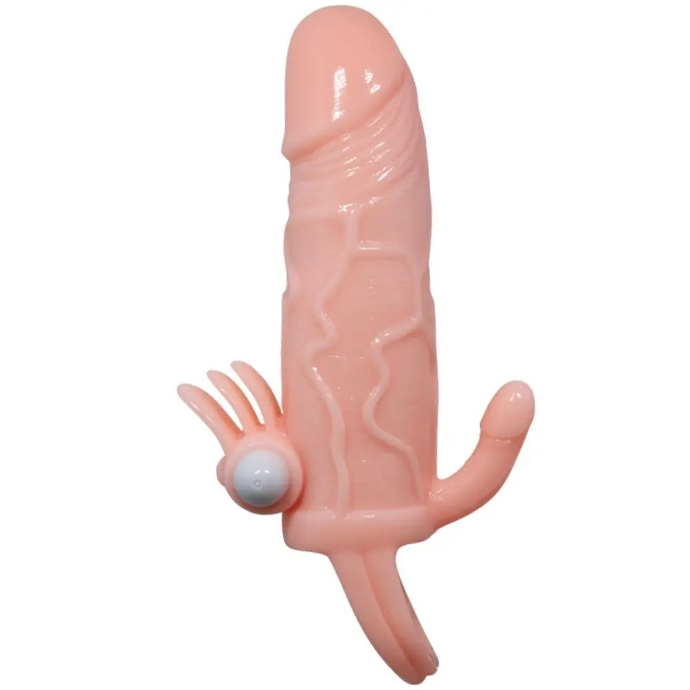 Pretty Love Baile Brave Man Penis Sleeve sa klitoralnim i analnim stimulacijama u pink boji