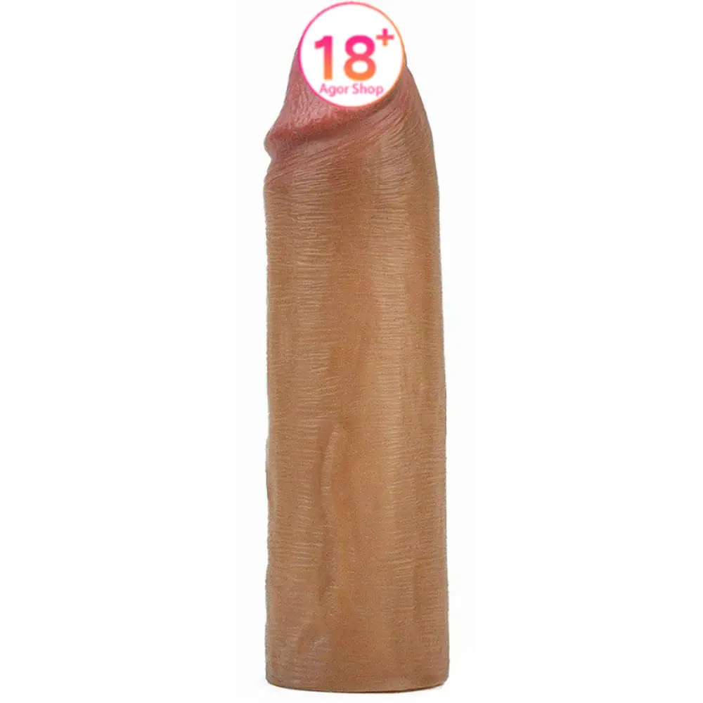 Lovetoy Nature Extender prirodni silikon pravi tekstura penis navlaka LV4211B