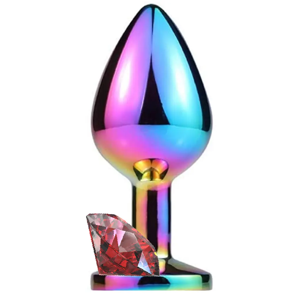 Agor Backdoor Play Rainbow Booty metalni analni plug mali