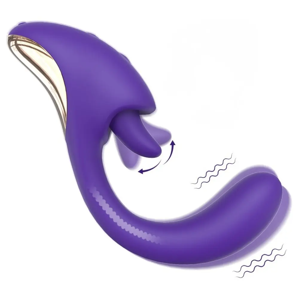 Agor S-Hande Licking 2 u 1 Pokretni i Jezi Vibrator