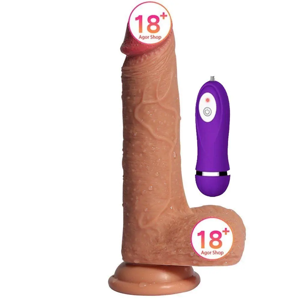 Dildo Series Little Dean 18 cm dvostruki sloj realistični vibrirajući dildo