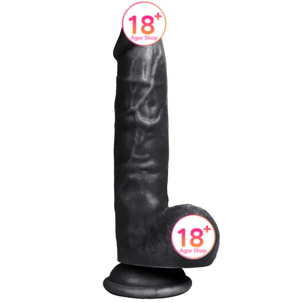 Xise Dildo Series Mars Black 20 cm Realistički Penis