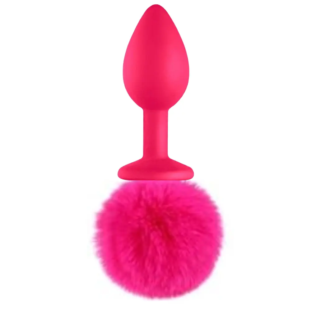 Agor Anal Čep s Repom od Silikona u Roze Boji