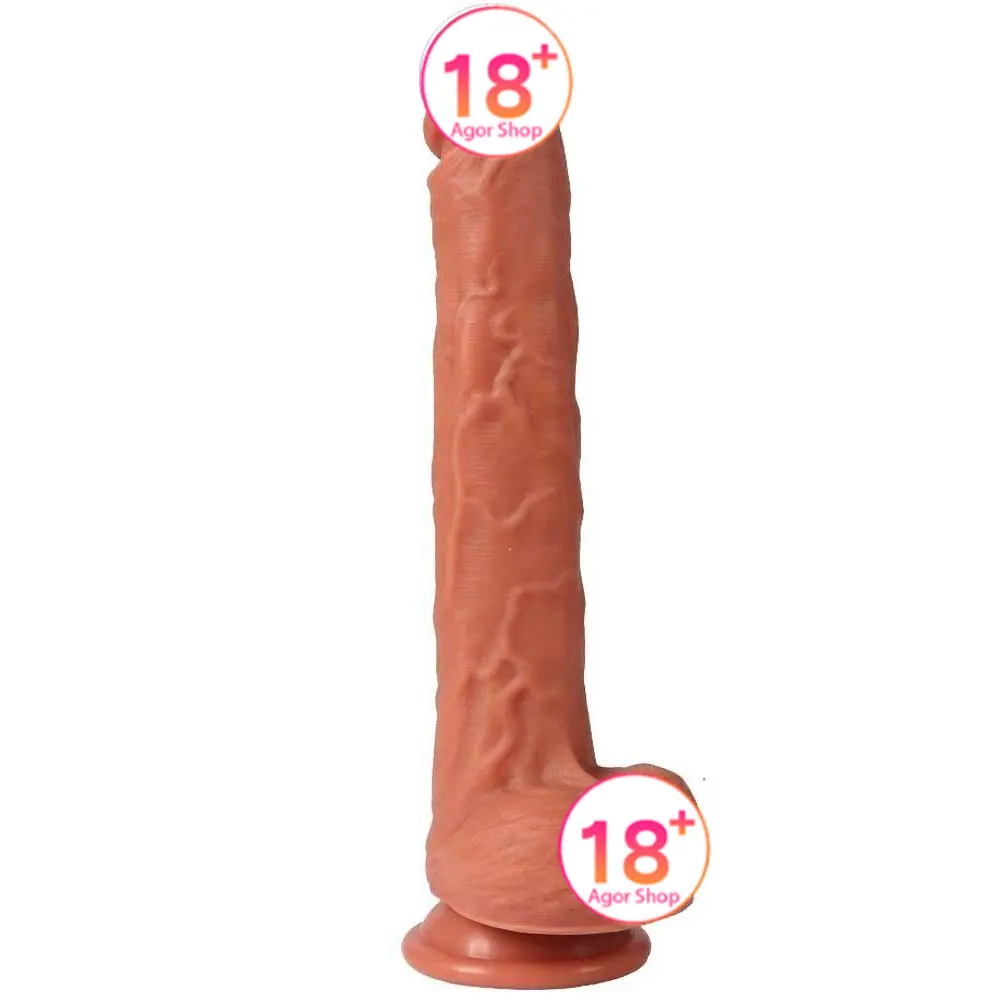 Shequ Dildo Series Len Lounger Natural Tekstura Realistički Penis