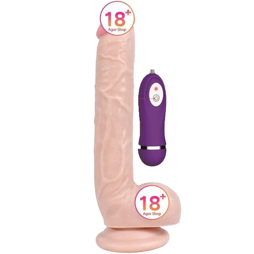 Shequ Optimus 28 cm 10 modni vibrirajući realistički penis