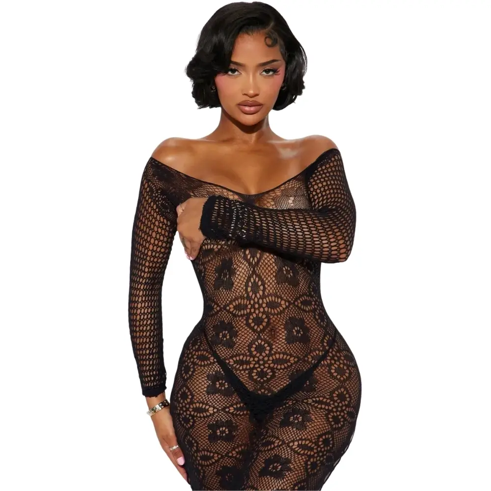 Agor Erotica Wear Specijalni dizajn čipkaste tijele s cvjetnim uzorkom