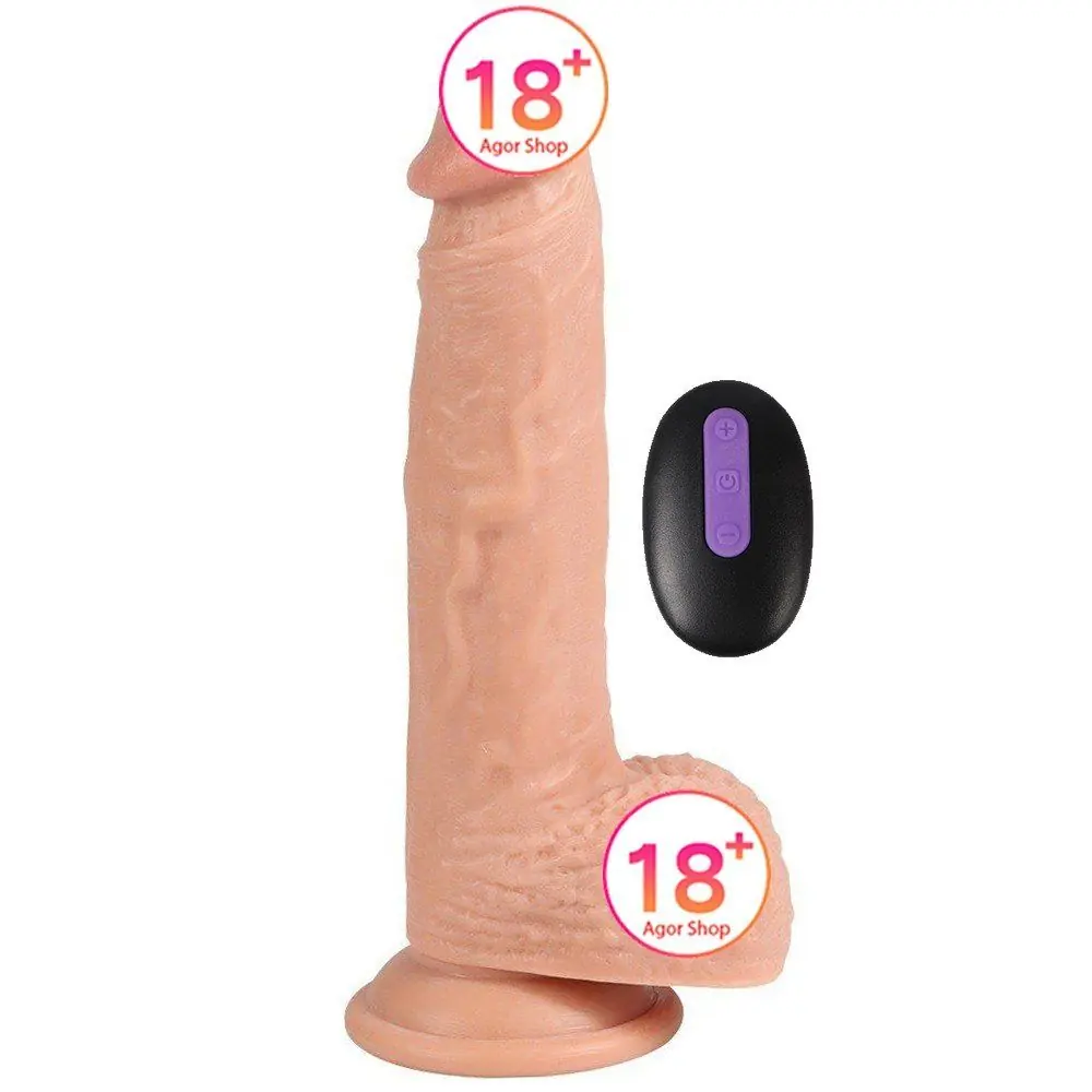 Dildo Series Dean 21 cm 20-modni titrirajući daljinski upravljani punjivi realistički penis