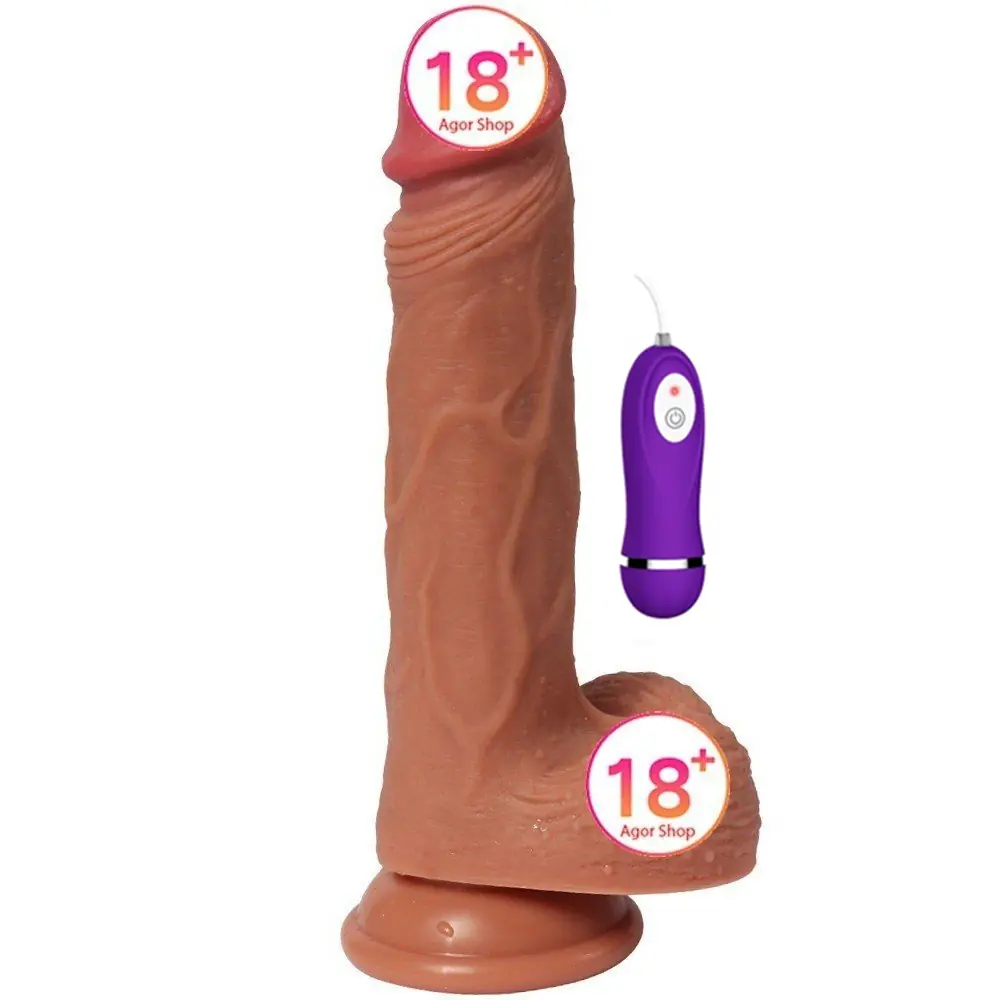 Shequ Victor 20 cm 10 mod prirodni realistički vibrator
