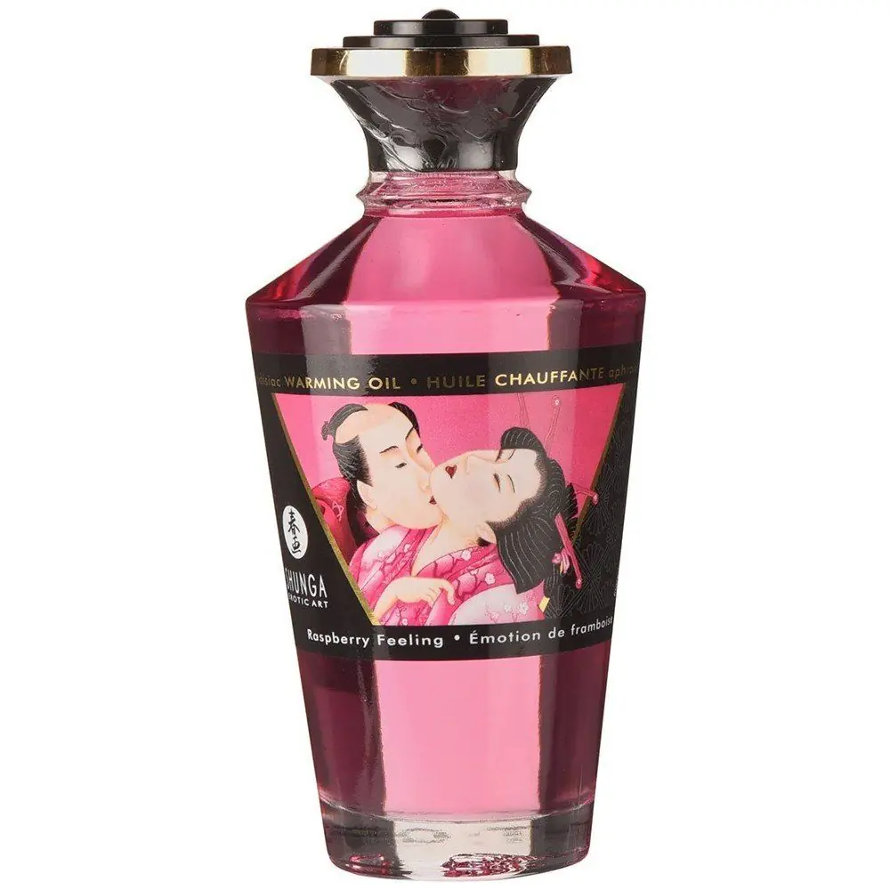 Shunga Aphrodisiac Zagrijavajuće Masazno Ulje Malina 100 ml