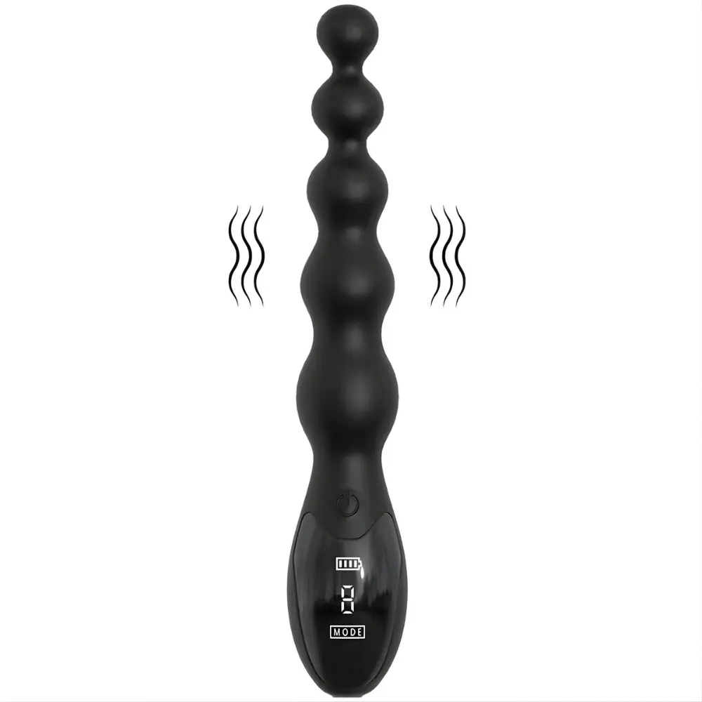 Agor Anal Fantasy Vibrator sa fleksibilnim čvorom i LCD displejom
