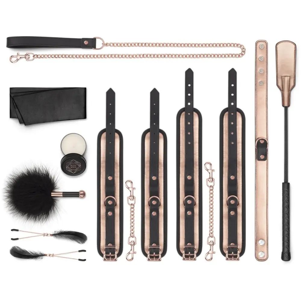 Agor Rosy Gold Nouveau BDSM Set – set za fetiš
