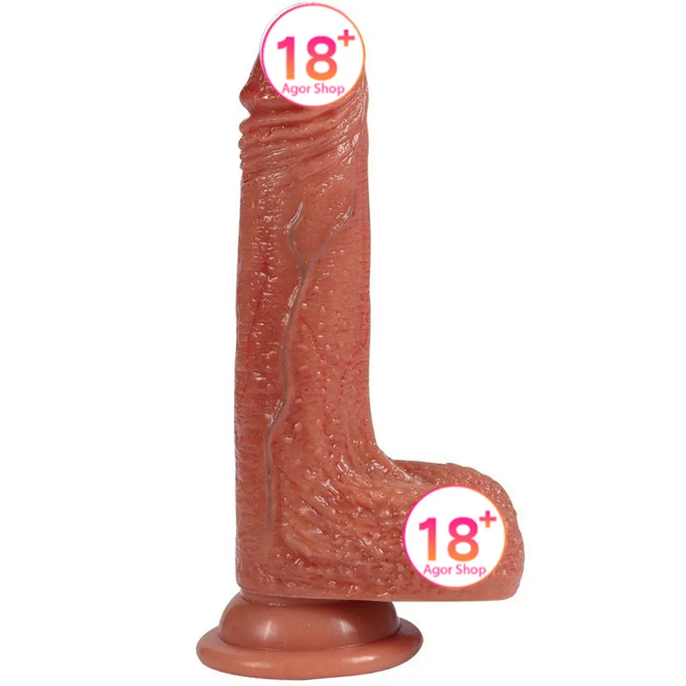Shequ Dildo Series Crowley Blue Vein dvo-slojni realistični penis