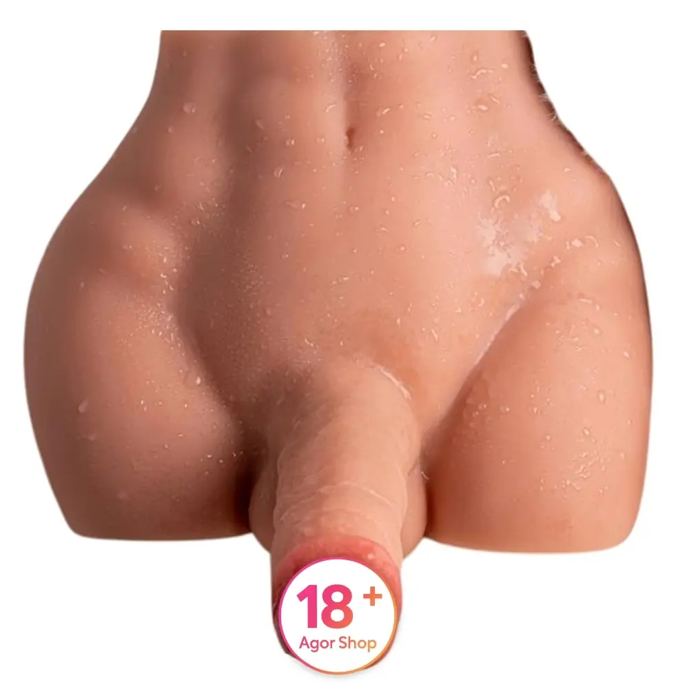 Shequ Peel Realistični Polu-tijelo Masturbator