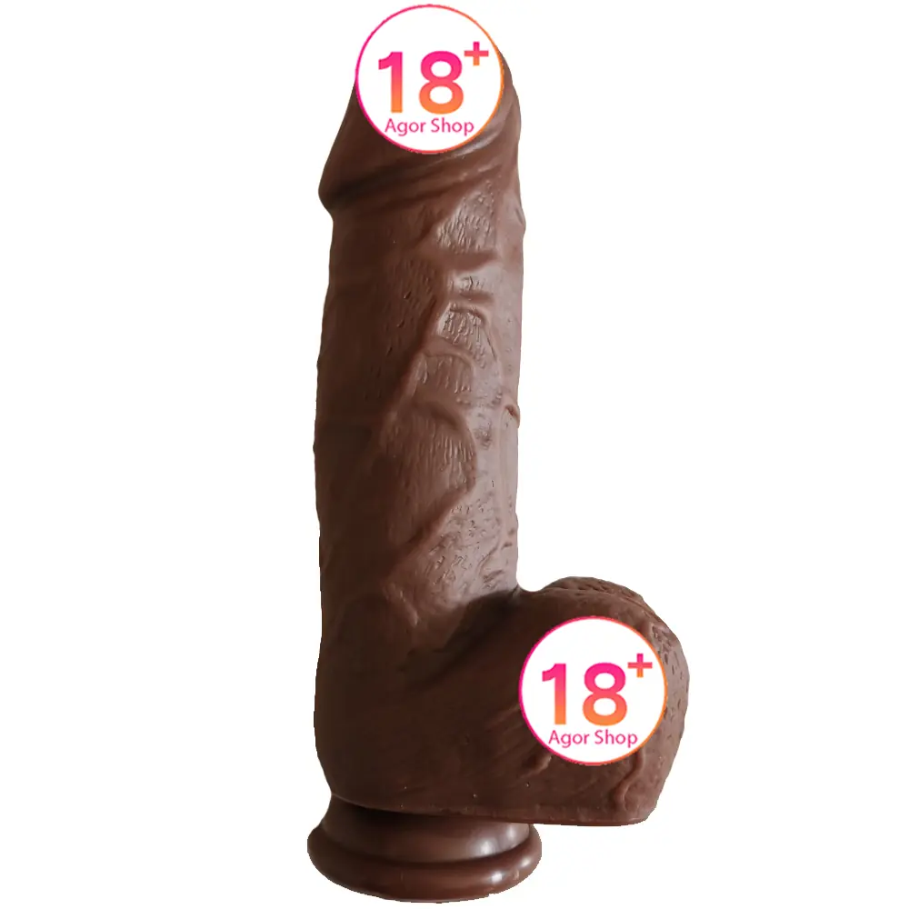 Xise Dildo Series X-Men braon prirodna tekstura realistički penis XS-WBB10011