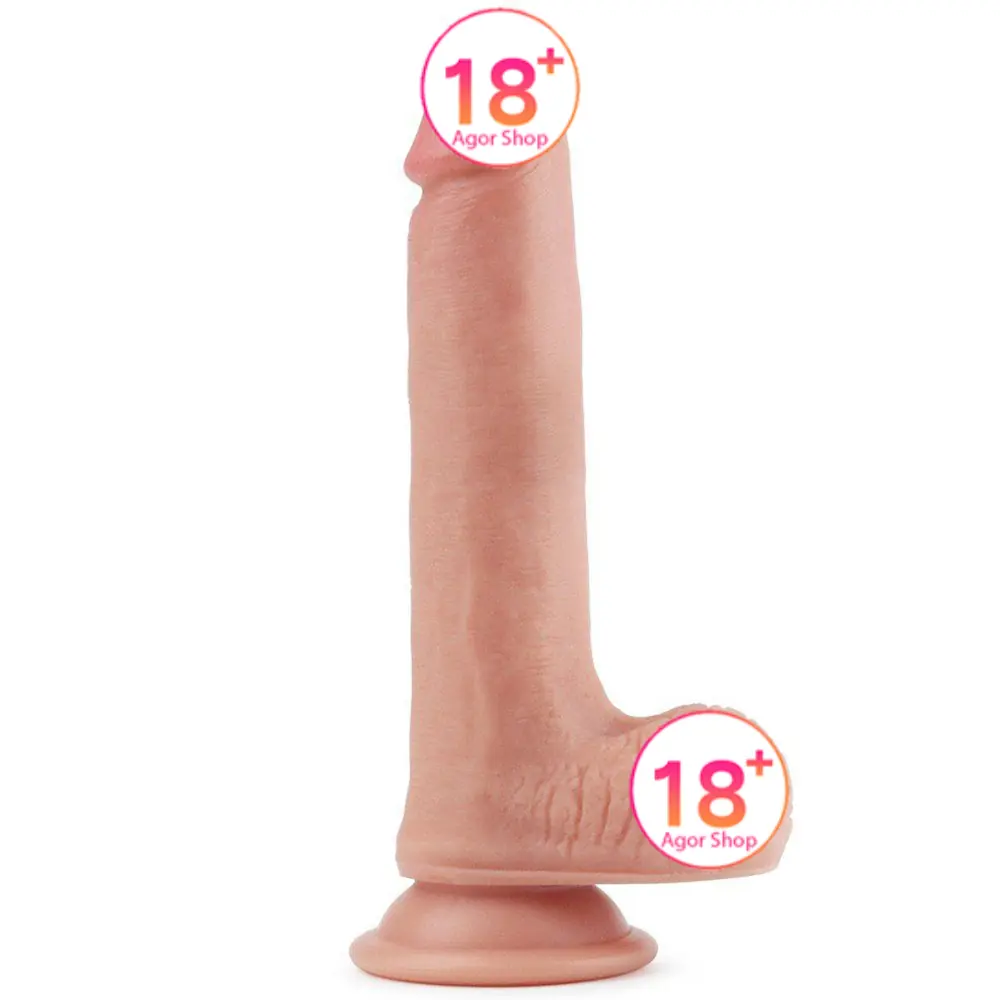 Lovetoy Dvojno Slojeviti Silikonski Dildo 20 cm Realistički Penis LV4005
