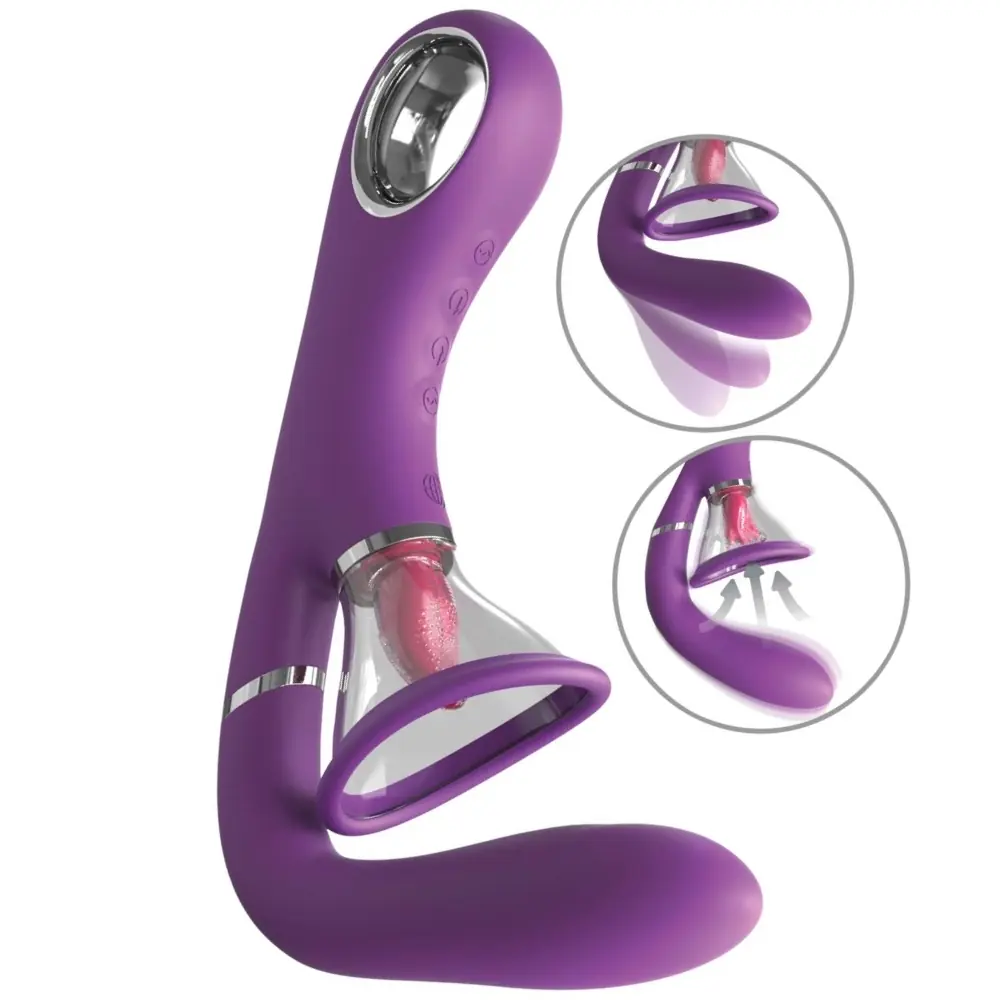Pipedream Fantasy For Her Ultimate Pleasure Pro pokretni usisivač i jezični vibrator