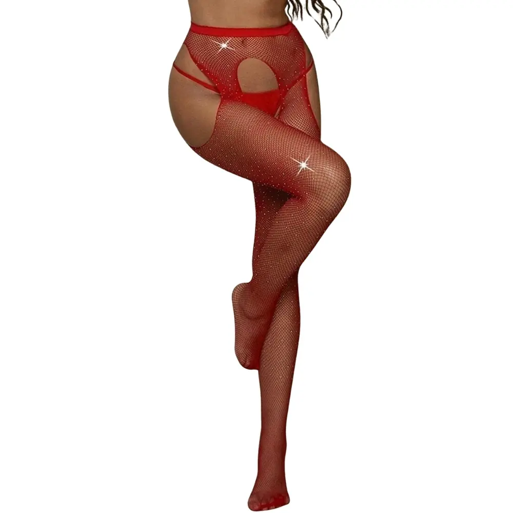 Dreams Agor Erotica Wear kamenasti otvoreni garter file čarape