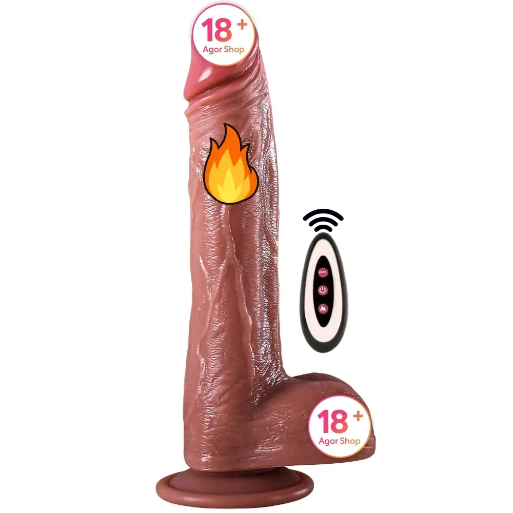 Agor Premium Smooth Rubber Napred-Nazad Pokretni i Zagrijani Penis