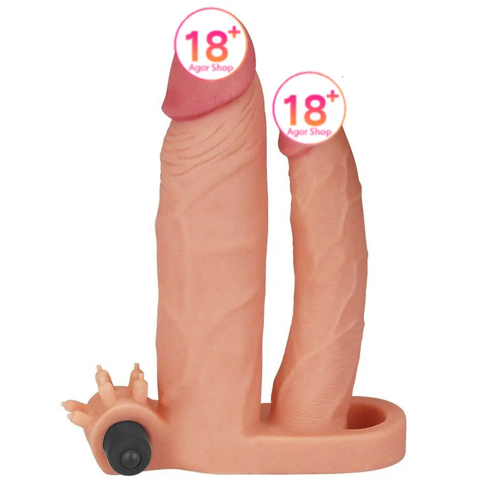 Lovetoy Pleasure X-Tender Dvostruki Vibrirajući Pokrivač za Penis