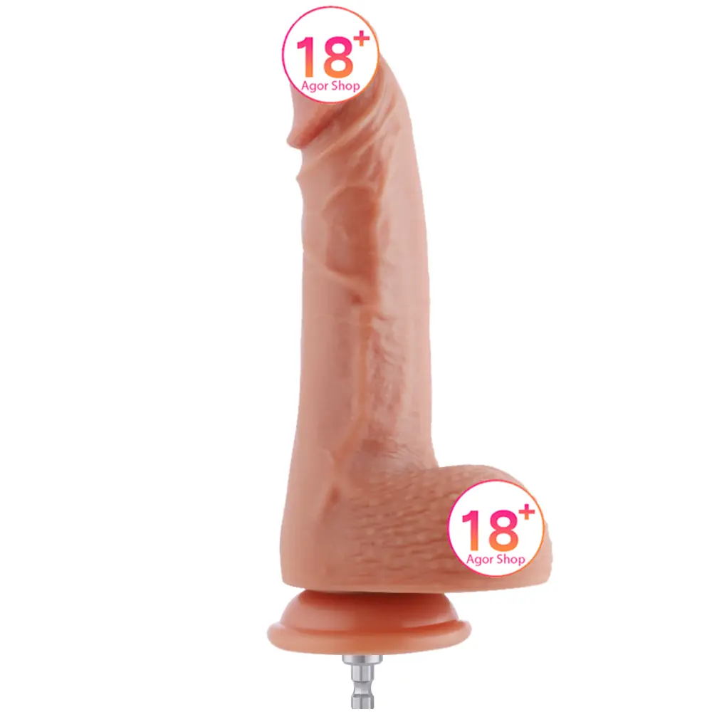 Hismith Premium Sex Machine 8 inča Natural tekstura realistički penis