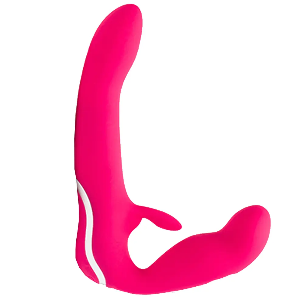 Happy Rabbit Strapless Strap-On Rabbit Pink Vibrator