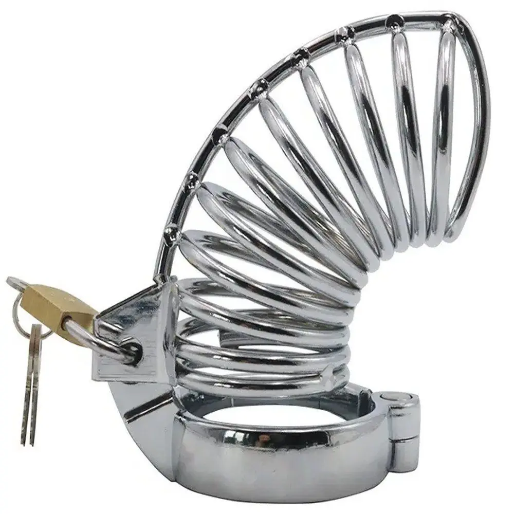 Agor Master Muški Chastity Metal Prisoner Kavez za Penis 45 mm