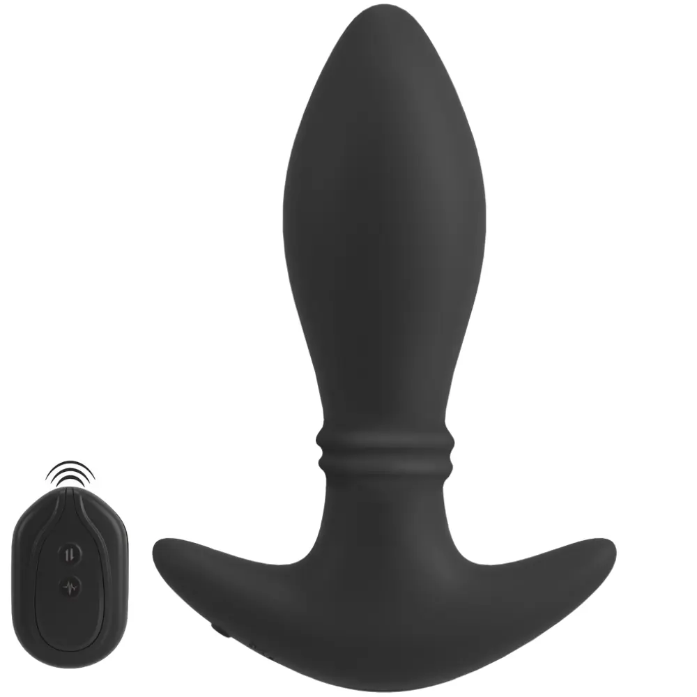Anos daljinsko upravljani pokretni prstenovi anal čep vibrator