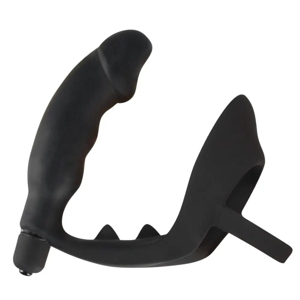 Black Velvets prsten vibro plug – titrirajući penis prsten i analni vibrator