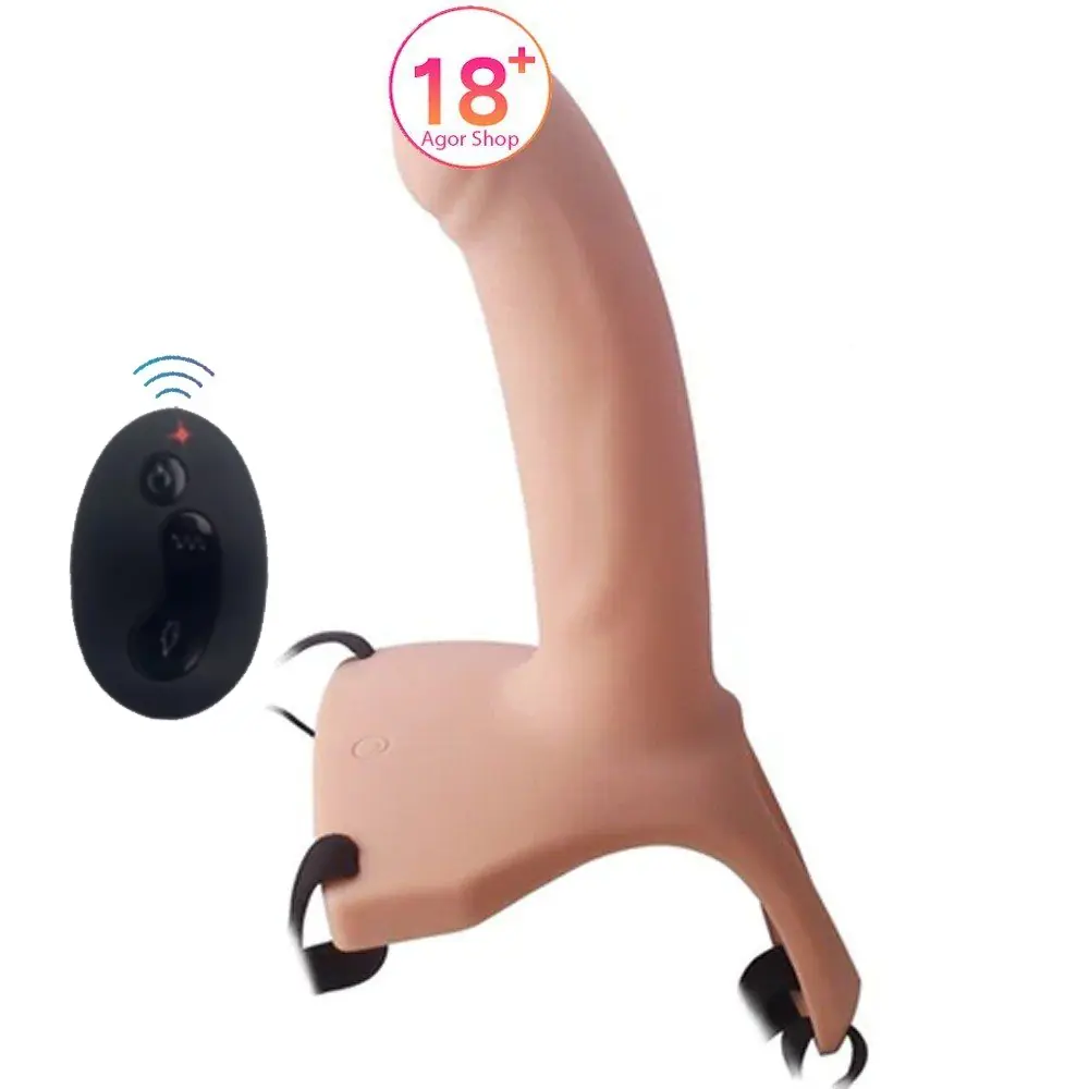 Aphrodisia Hollow Strap-On 17 cm Vibrirajući Pojas Penis